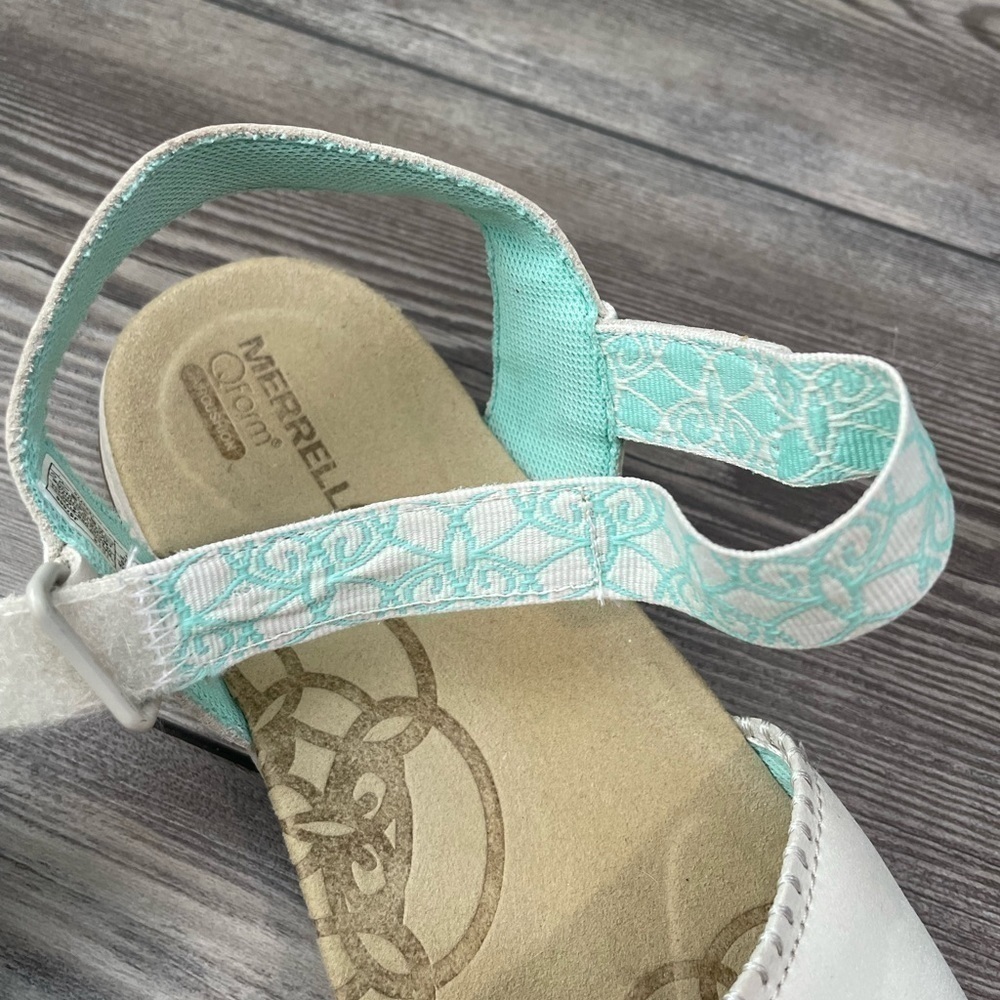 MERRELL WOMEN'S HIBISCUS IVORY WHITE SLINGBACK SPORT SANDALS SHOES SIZE 7 - Picture 5 of 12